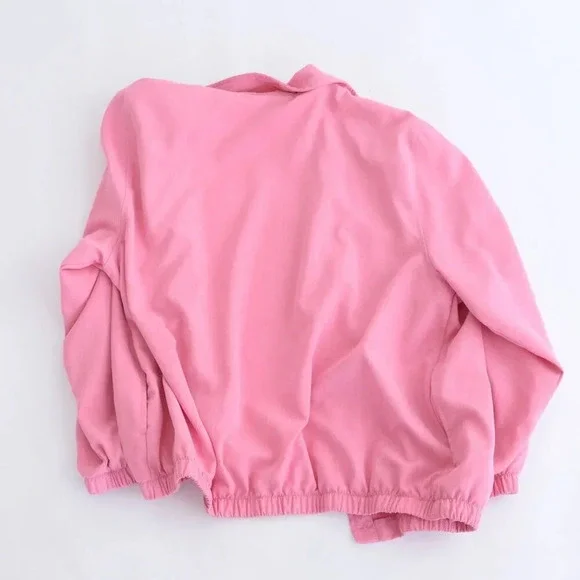 Vintage Alfred  Dunner Pink Embroidered Floral Button Up Lightweight Jacket 18W - Picture 13 of 13